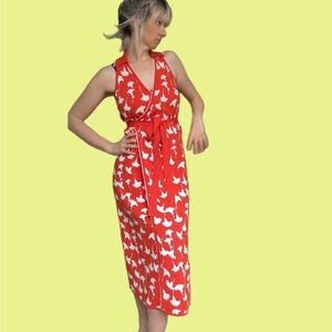 Diane Von Furstenberg for target Sleeveless Wrap Midi Dress with Floral Print